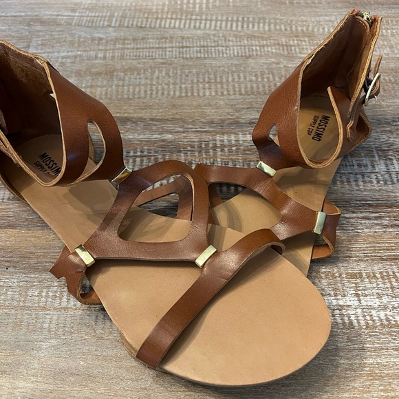 Massimo Leather Size 8 Woman Sandals - Picture 4 of 5